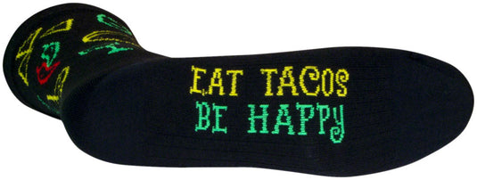 Pack of 2 SockGuy Taco Life Crew Sock - 6", Small/Medium