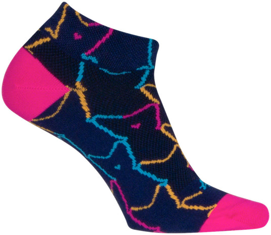 SockGuy E Cat G Classic Sock - 1", Small/Medium Double-Stitched Heel And Toe