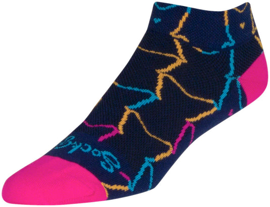 SockGuy E Cat G Classic Sock - 1", Small/Medium Double-Stitched Heel And Toe