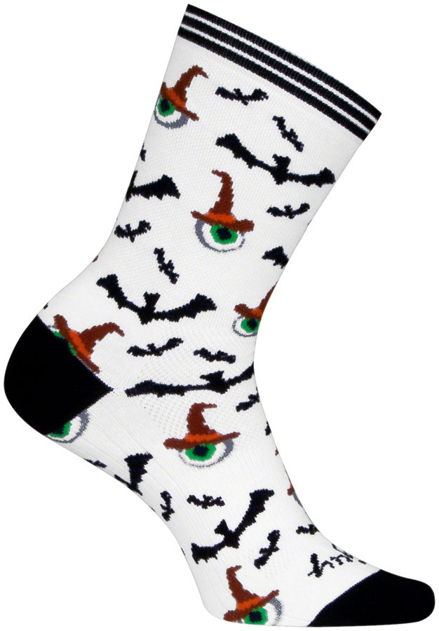 Load image into Gallery viewer, SockGuy Eye Soar Crew Sock - 6&quot;, Small/Medium Stretch-To-Fit Sizing System
