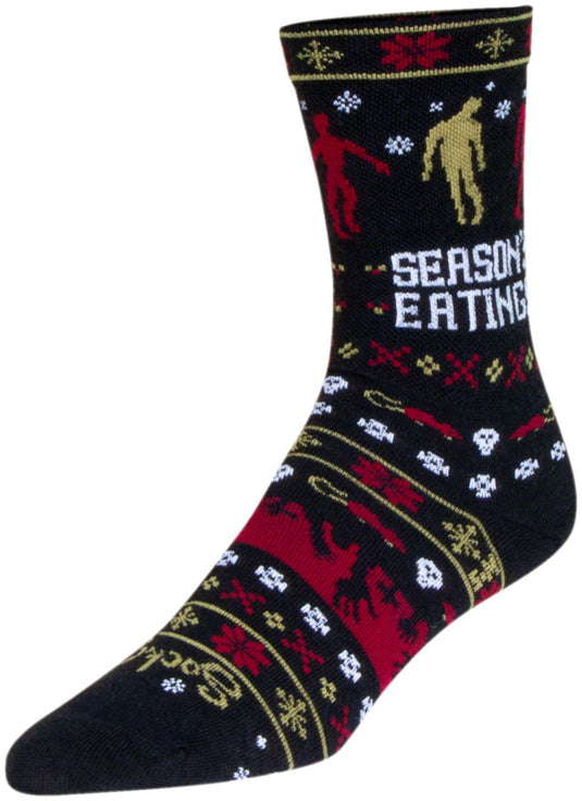 SockGuy Dead Ugly Wool Sock - 6", Small/Medium Shrink-Resistant And Itch-Free