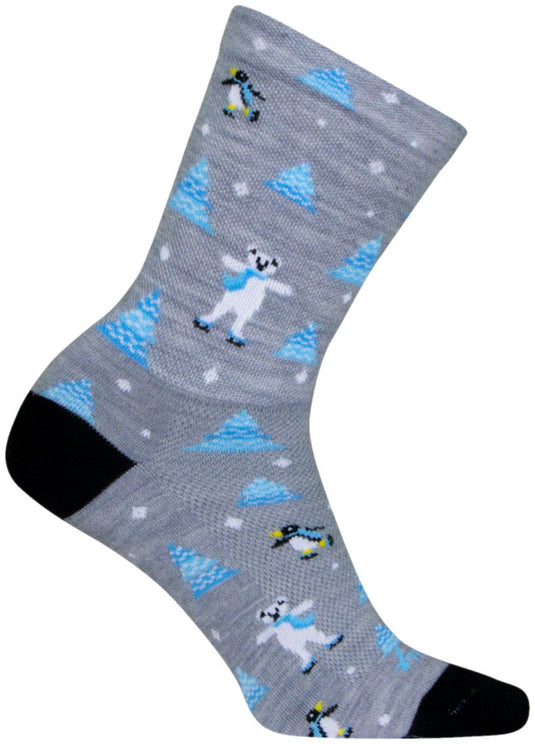 Pack of 2 SockGuy Snow Day Wool Sock - 6", Large/X-Large