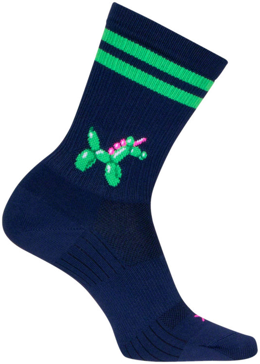 SockGuy Ballonicorn SGX Socks - 6", Large/X-Large Snug Arch Support