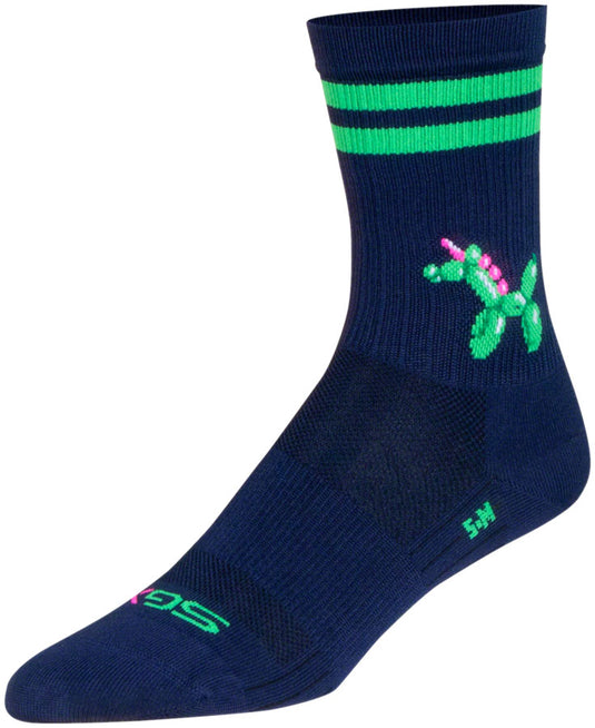 Pack of 2 SockGuy Ballonicorn SGX Socks - 6", Large/X-Large