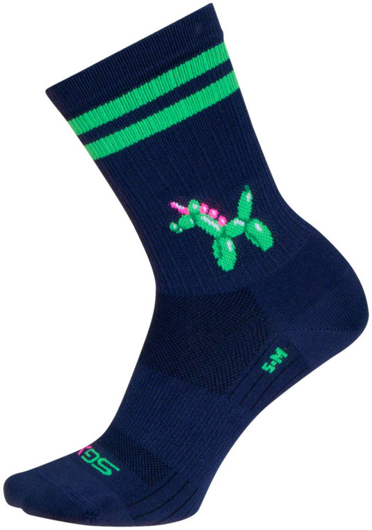 SockGuy Ballonicorn SGX Socks - 6", Large/X-Large Snug Arch Support