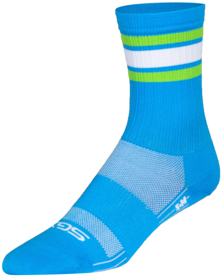 Load image into Gallery viewer, SockGuy Throwback SGX Socks - 6&quot;, Small/Medium Snug Arch Support
