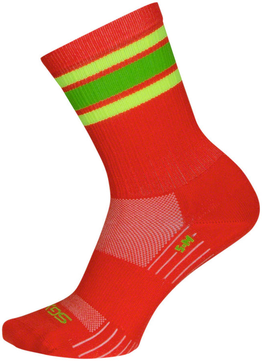 Pack of 2 SockGuy Throwback SGX Socks - 6", Small/Medium