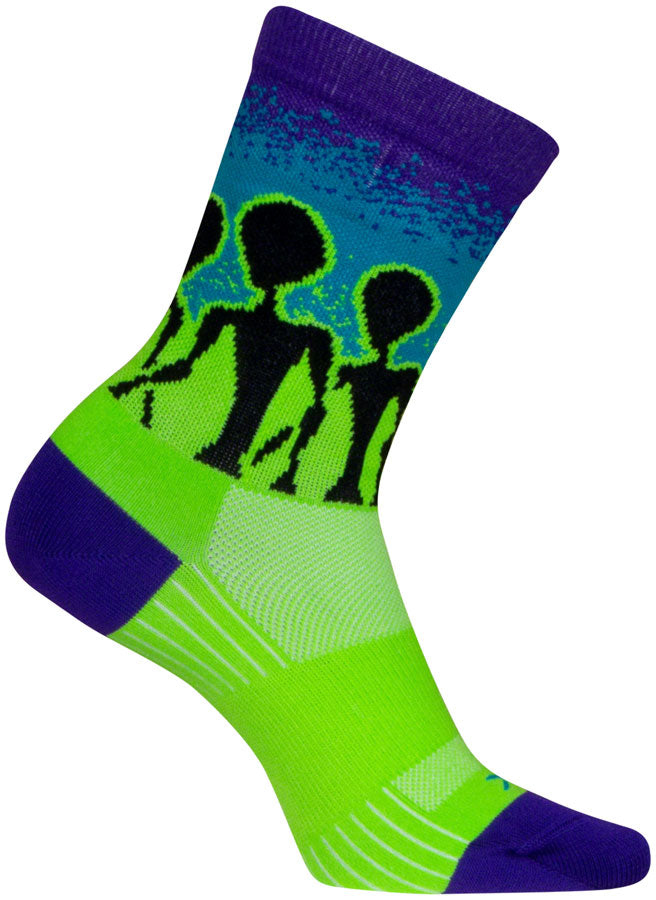 Load image into Gallery viewer, Pack of 2 SockGuy Visitors SGX Socks - 6&quot;, Small/Medium
