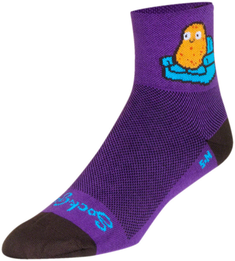 Load image into Gallery viewer, SockGuy Potato Standard Classic Socks - 3&quot;, Small/Medium
