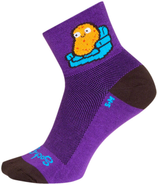 Pack of 2 SockGuy Potato Standard Classic Socks - 3", Large/X-Large