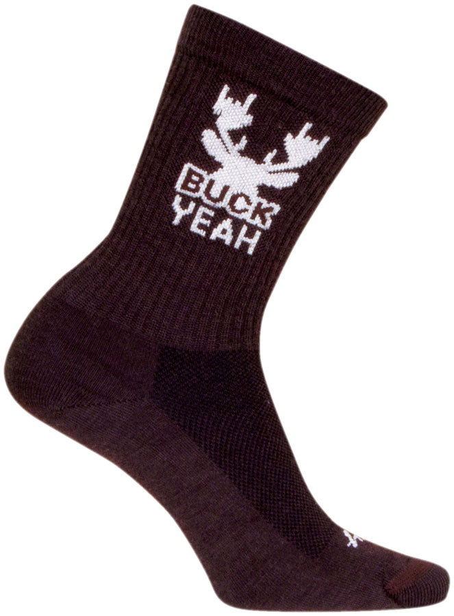 Load image into Gallery viewer, SockGuy Buck Yeah Wool Socks - 6&quot;, Large/X-Large Shrink-Resistant &amp; Itch-Free
