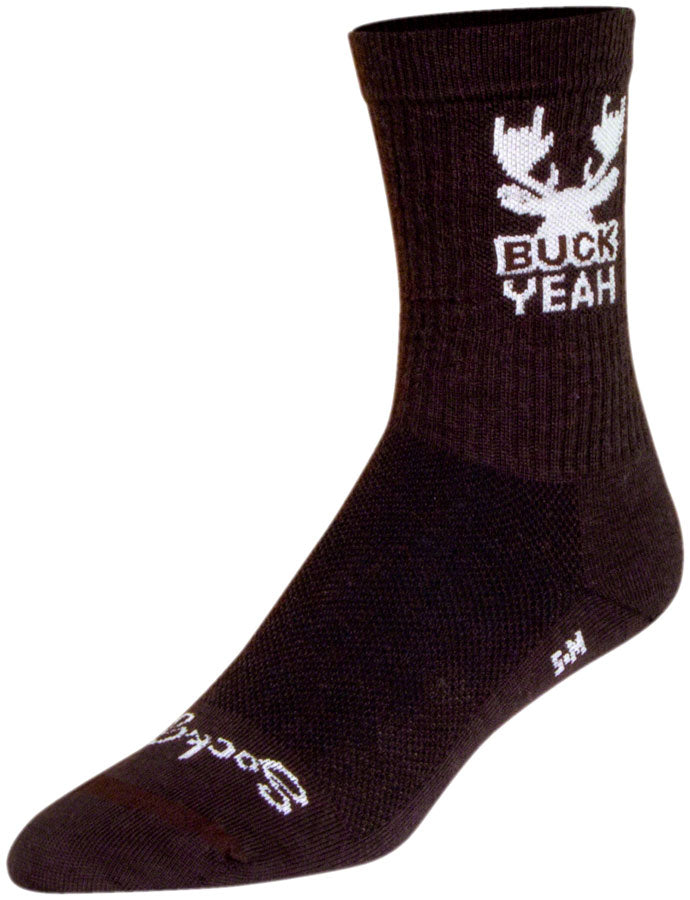 Load image into Gallery viewer, SockGuy Buck Yeah Wool Socks - 6&quot;, Small/Medium Shrink-Resistant &amp; Itch-Free
