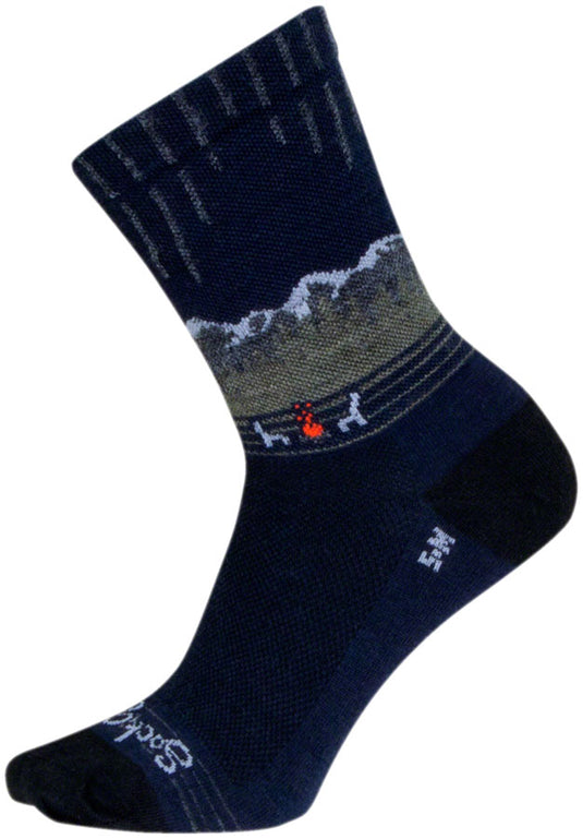 Pack of 2 SockGuy Wild Wool Socks - 6", Small/Medium