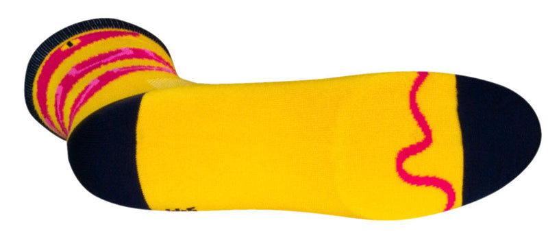 Load image into Gallery viewer, SockGuy Crew Rattle Socks - 6&quot;, Yellow, Large/X-Large
