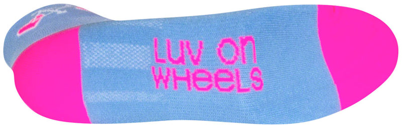 Load image into Gallery viewer, SockGuy Classic Wheel Luv Socks - 2&quot;, Blue, Small/Medium
