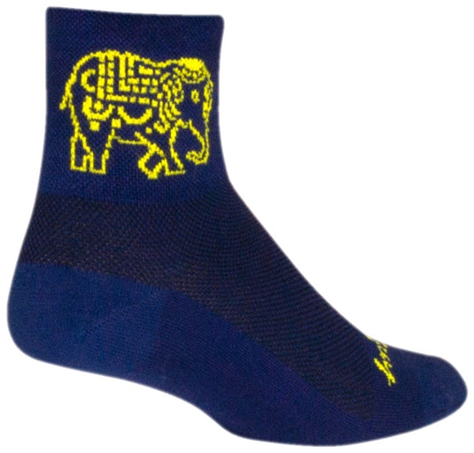 SockGuy Classic Henna Socks - 3", Blue, Small/Medium