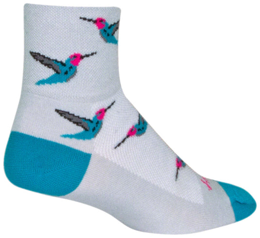 SockGuy Classic Humming Socks - 3", White, Large/X-Large