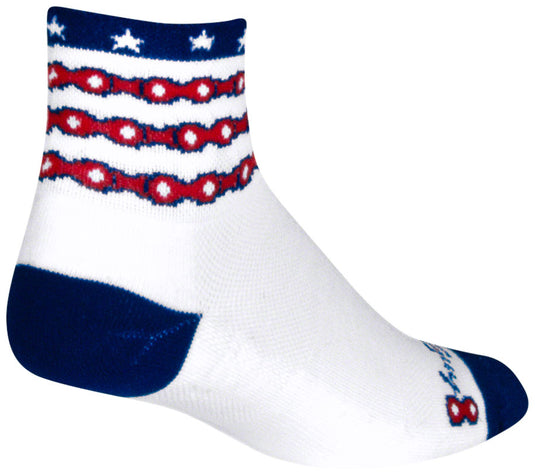 SockGuy Classic The Brave Socks - 3", White, Large/X-Large