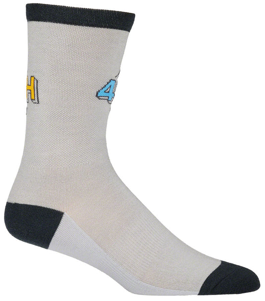 45NRTH Adventure Crew Lightweight Wool Sock - Gray/Dark Blue, Large