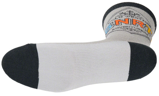 45NRTH Adventure Crew Lightweight Wool Sock - Gray/Dark Blue, Large