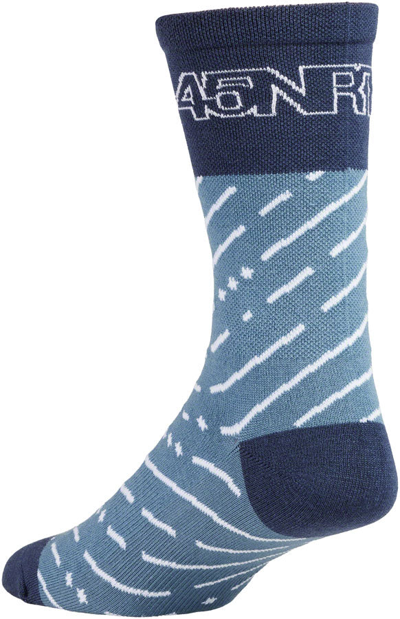 Load image into Gallery viewer, 45NRTH Snow Band Lightweight Wool Sock - Light Blue/Blue, Medium
