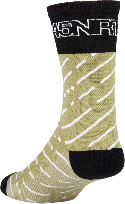 45NRTH Snow Band Midweight Wool Sock - Sage/Rosin, Small