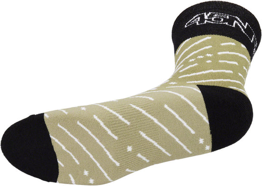 45NRTH Snow Band Midweight Wool Sock - Sage/Rosin, Large