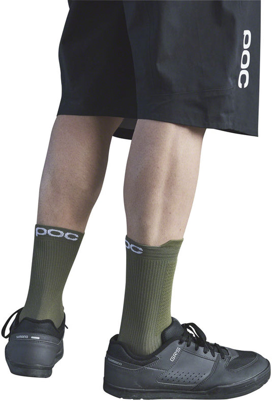 POC Lithe MTB Socks - Green, Large