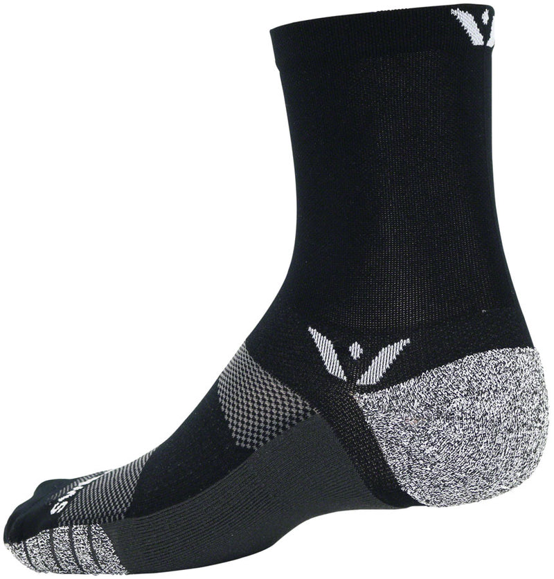 Load image into Gallery viewer, Swiftwick Flite XT Mid Crew Socks - 5&quot;, Black, X-Large
