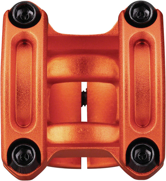 Spank SPOON 350 Stem 45mm Length 35mm Clamp 0 Degree Rise Orange Aluminum MTB