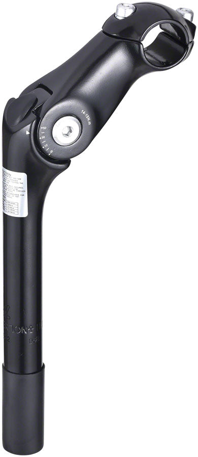 Load image into Gallery viewer, Zoom Quick Comfort Adjustable Stem 110mm 25.4 Clamp Adjustable 80-150° Black
