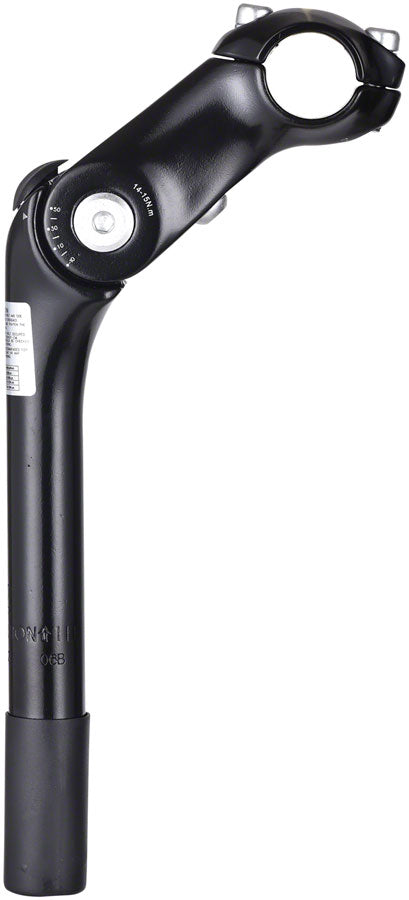 Load image into Gallery viewer, Zoom Quick Comfort Adjustable Stem 90mm 25.4 Adjustable 80-150deg Black Aluminum
