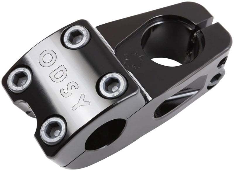 Load image into Gallery viewer, Odyssey Corey Walsh Signature Stem BMX Threadless 22.2 mm 53 mm 0 Deg Black
