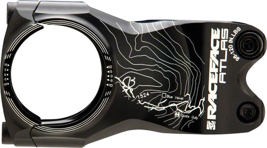 RaceFace Atlas 35 Stem Length 65mm Clamp 35.0mm +/-0 Deg 1 1/8 in Black Aluminum