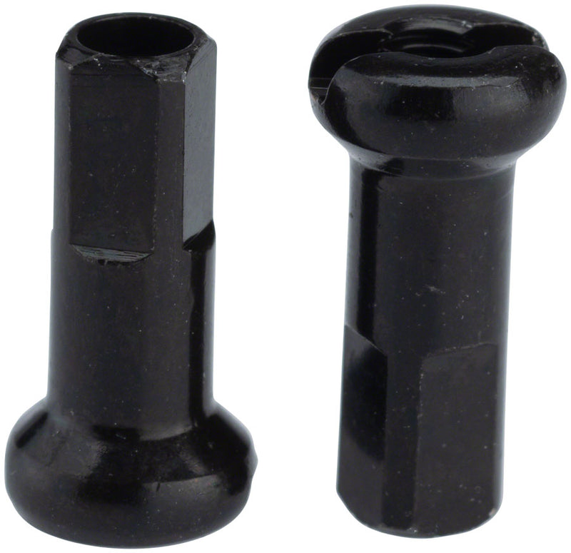 Load image into Gallery viewer, DT Swiss Standard Brass Spoke Nipples 2.34 x 12mm Black Box of 100 E-Bike Use
