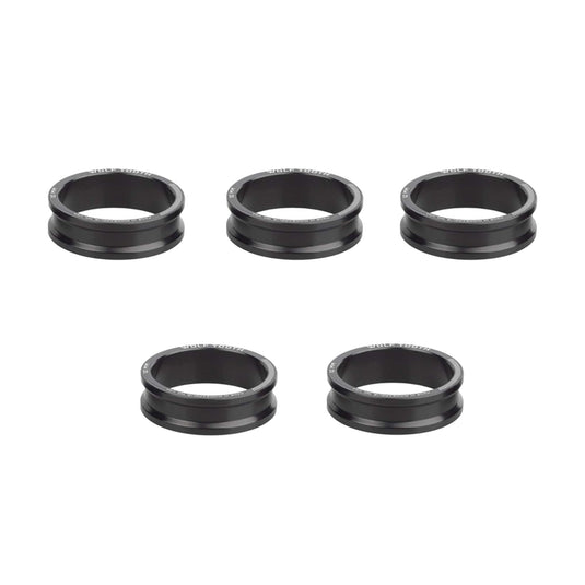 Pack of 2 Wolf Tooth Headset Spacer 5 Pack, 5mm, Black