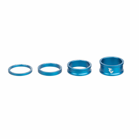 Wolf Tooth Headset Spacer Kit 3, 5,10, 15mm, Black