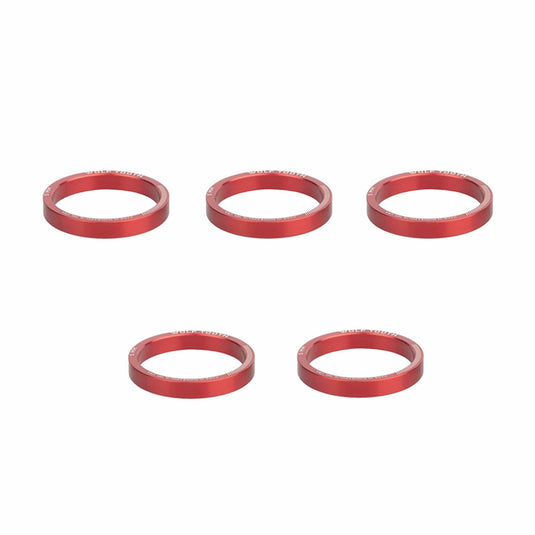 Pack of 2 Wolf Tooth Headset Spacer 5 Pack, 3mm, Black