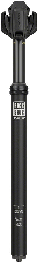 RockShox Reverb AXS XPLR Dropper Seatpost - 27.2mm, 75mm, 400, Black, A1