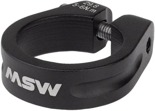 MSW Seatpost Clamp - 29.8mm, Bolt-On, Black