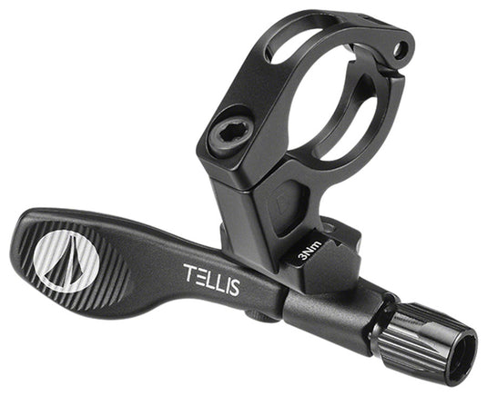 SDG Tellis Dropper Post Remote - Adjustable, 22.2 Bar Clamp and Hardware, Black