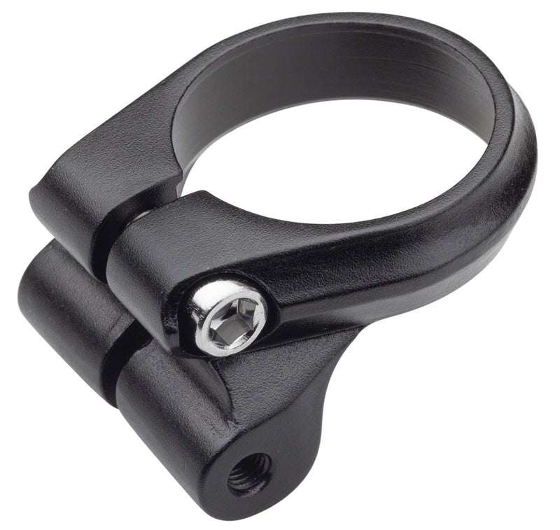 Load image into Gallery viewer, Problem Solvers Seatpost Clamp - 34.9mm, Bolt-On, Black w/ Rack Mounts
