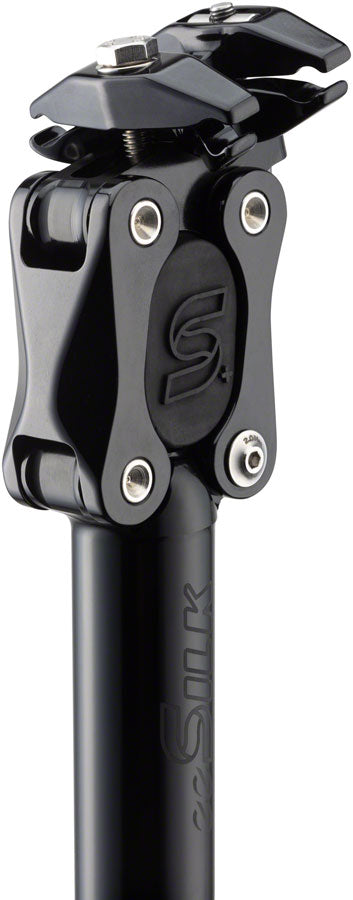 Cane Creek eeSilk+ Suspension Seatpost - Alloy, 27.2 x 387mm, 35mm Travel, Black