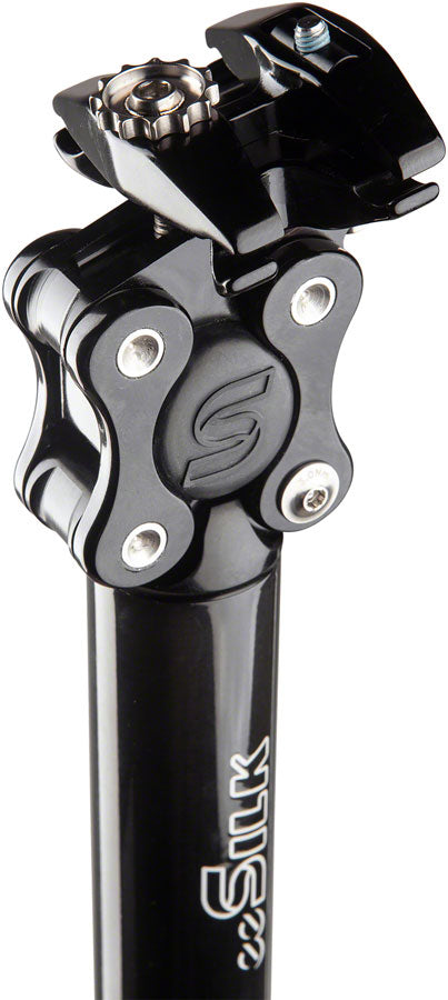 Cane Creek eeSilk Suspension Seatpost - Carbon, 27.2 x 350mm, 20mm Travel, Black