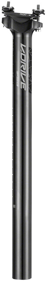 Full Speed Ahead V-Drive Seatpost - 31.6 x 400 mm, 0 mm Offset, Black