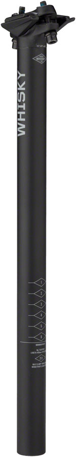 WHISKY No.7 Alloy Seatpost - 27.2 x 400mm, 0mm Offset, Matte Black