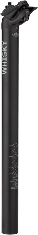 WHISKY No.7 Alloy Seatpost - 30.9 x 400mm, 18mm Offset, Matte Black