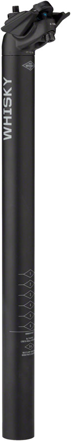 WHISKY No.7 Alloy Seatpost - 31.6 x 400mm, 18mm Offset, Matte Black