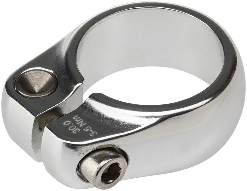 Load image into Gallery viewer, Salsa Lip-Lock Seatpost Clamp - 30.0mm, Bolt-On, Silver
