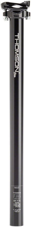 Load image into Gallery viewer, Thomson Elite Seatpost 31.6 x 410mm Standard Rail Clamp Style: Black
